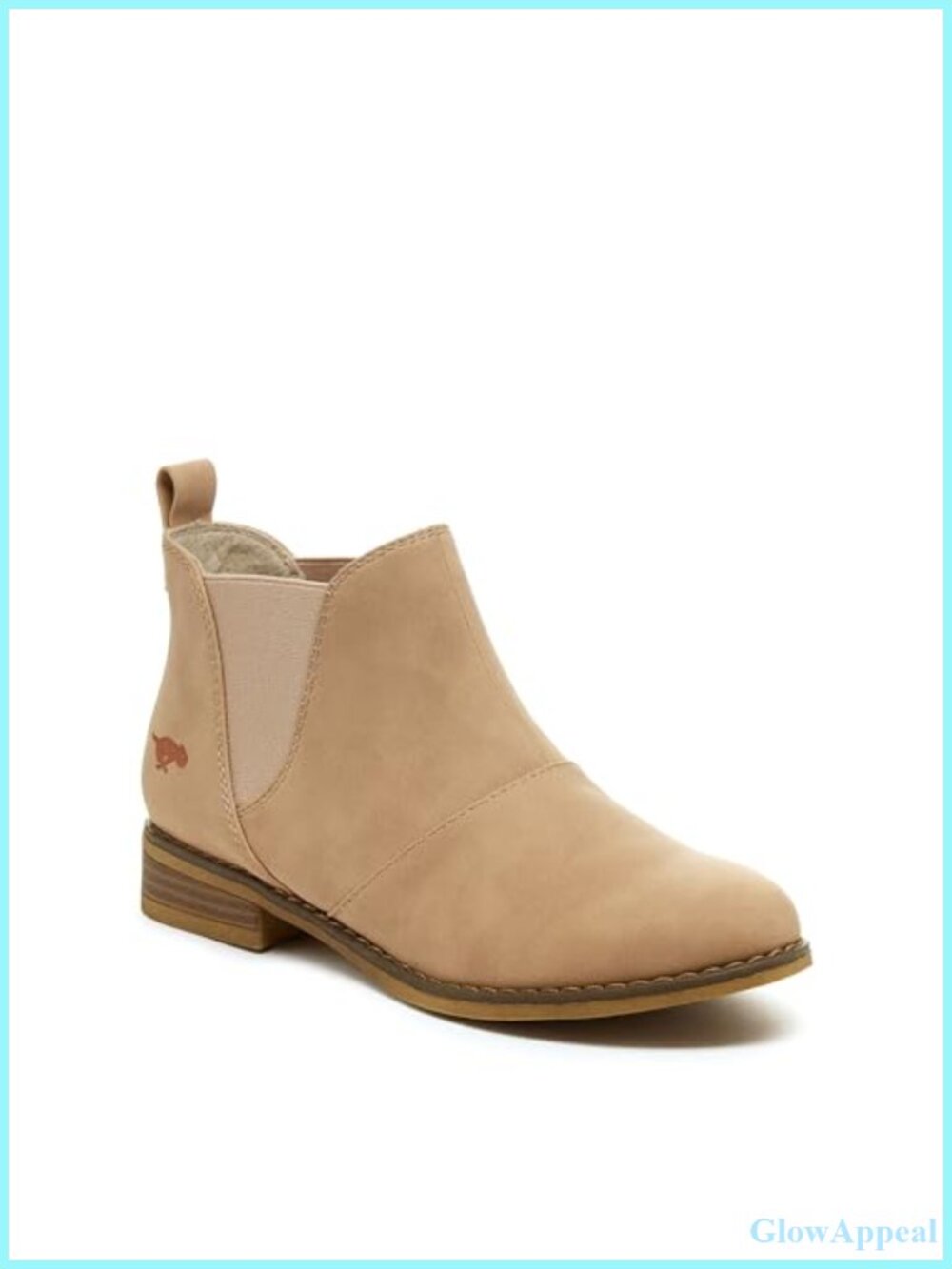 Faux Leather Chelsea Ankle Boot Slip-On Round Toe Flat